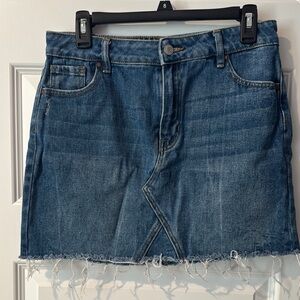 PacSun Blue Jean Mini Skirt